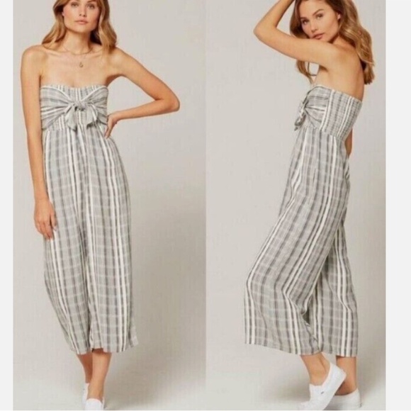 NWT L*Space Strapless Jumpsuit Romper One Piece Wide Leg - Picture 3 of 14